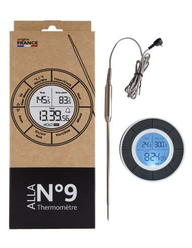 Thermomètre digital pour four -50+300°c / -58+572°f rétro éclairage