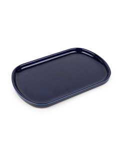 Assiette ovale 33 cm bleu - Lot de 6