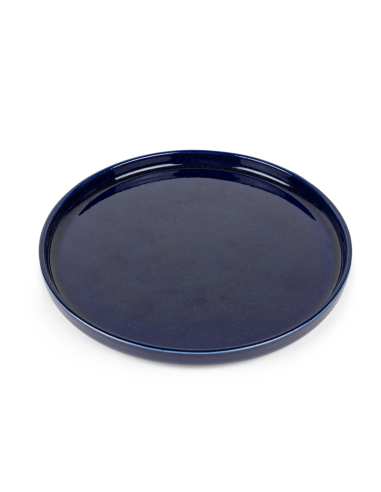L'assiette ronde 25 cm bleu - Lot de 6