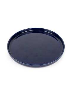 L'assiette ronde 25 cm bleu - Lot de 6 2