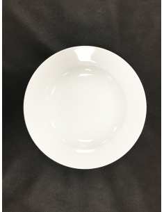 Smart assiette creuse blanche diamètre 23 - Lot de 6