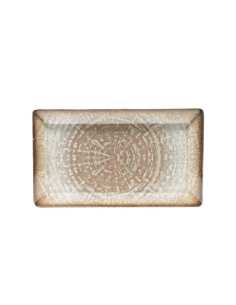 Assiette rectangulaire 29x17,5 cm crete - Lot de 6