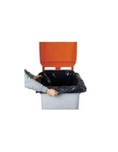 Housse 240l bd noir 28 microns - Lot de 100