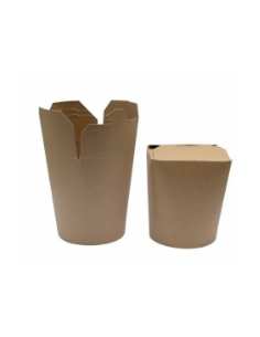 Pot à pâtes kraft brun 16 oz - Lot de 500