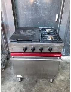 Fourneau 2 feux plaque coupe de feu gaz sur four occasion