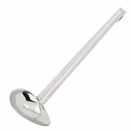 Cuillère à arroser - droitier - Bec de côté - Inox