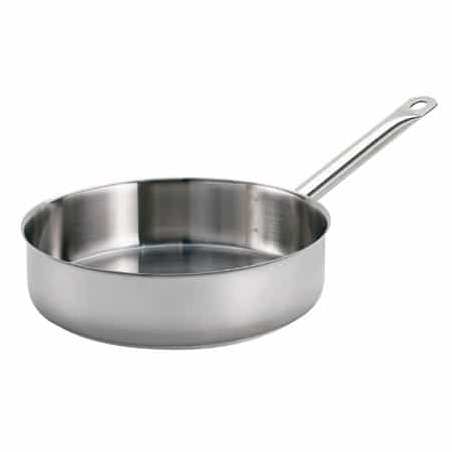 Sauteuse sans couvercle ø 28 x 8 cm - 5 L - Inox