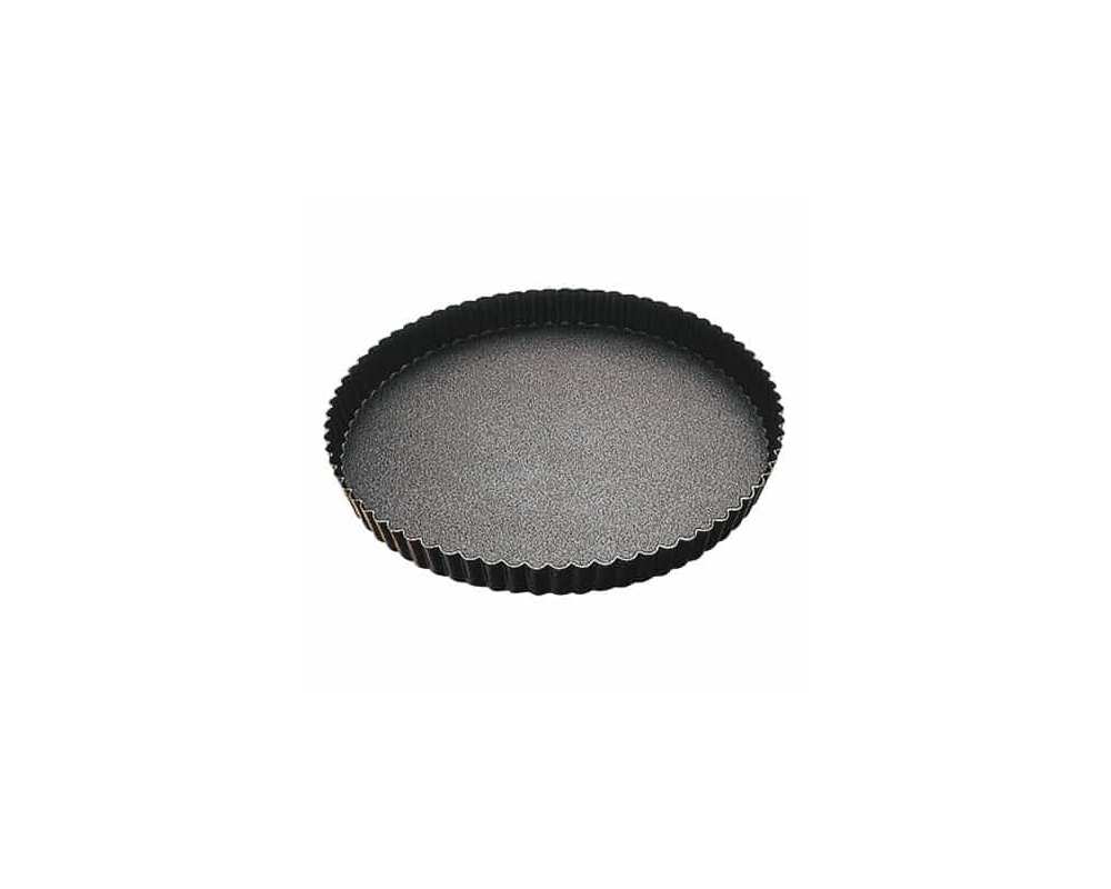 Tourtière ronde cannelée - Fond fixe - ø 32 cm