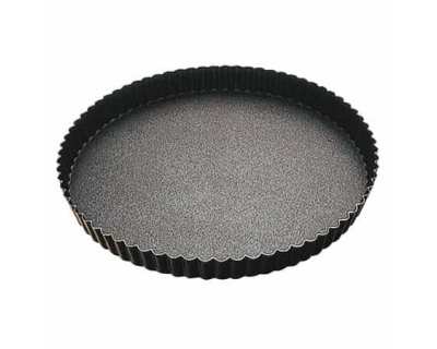 Tourtière ronde cannelée - Fond fixe - ø 28 cm