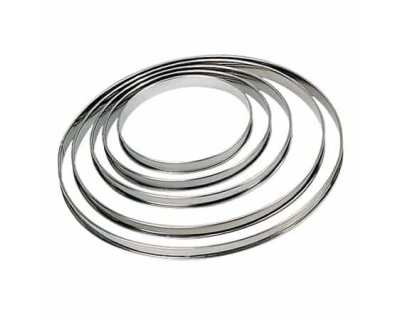 Cercle à tarte ø 10x2 cm - Inox