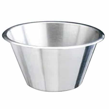 Bassine conique à fond plat ø 24 cm - 3,5 L - Inox