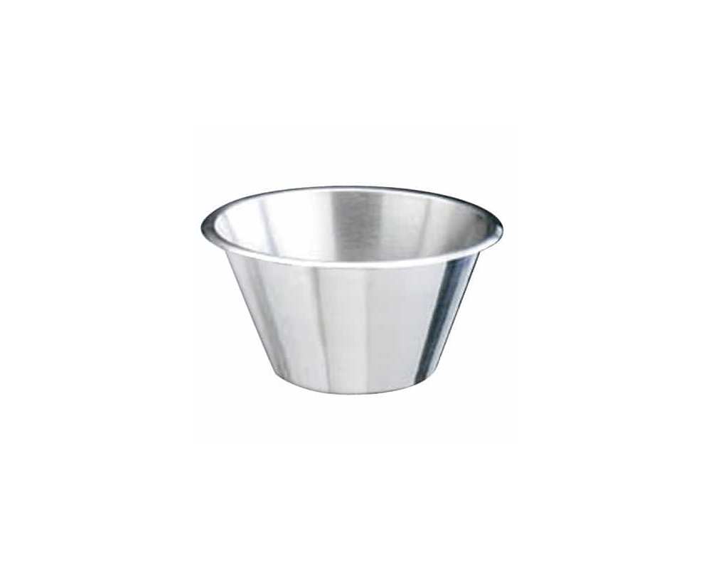 Bassine conique à fond plat ø 32 cm - 7,65 L - Inox