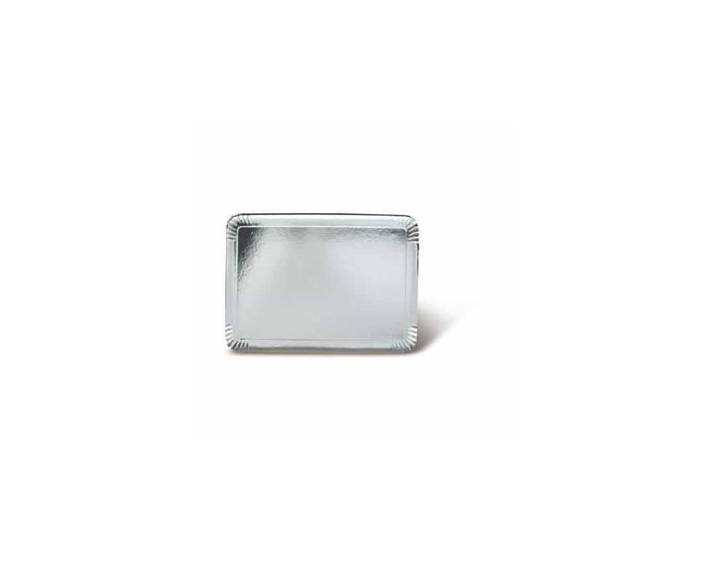 Plateau traiteur 19x28 cm - Argent - Paquet de 25