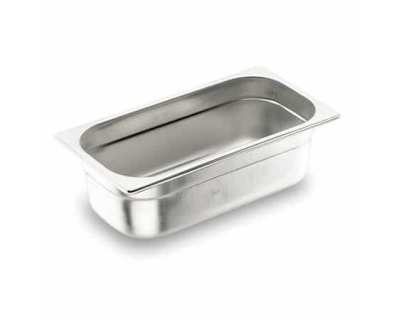 Bac GN1/2 - Plein - Hauteur 200 mm - Inox 18/0