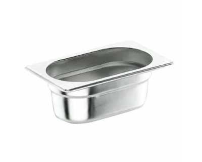 Bac GN1/4 - Plein - Hauteur 65 mm - Inox 18/0