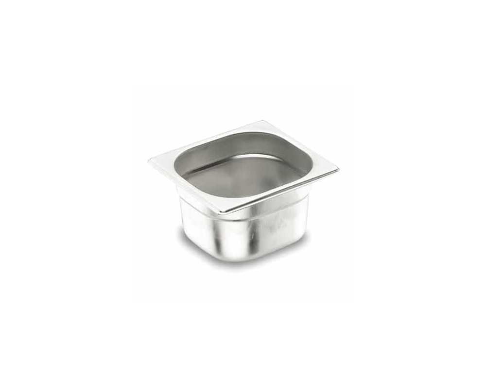 Bac GN1/6 - Plein - Hauteur 65 mm - Inox 18/0