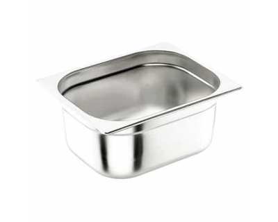 Bac GN1/9 - Plein - Hauteur 100 mm - Inox 18/0