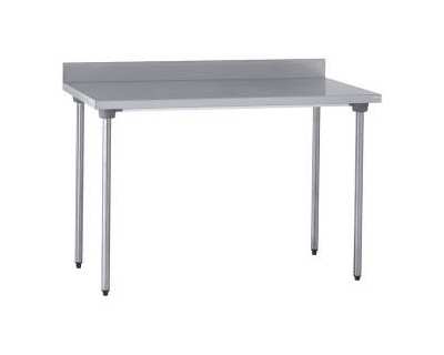 Table inox adossée 1000x700 Sans étagère