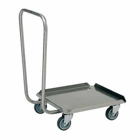 Chariot à guidon pour casiers - 600x515x850 mm