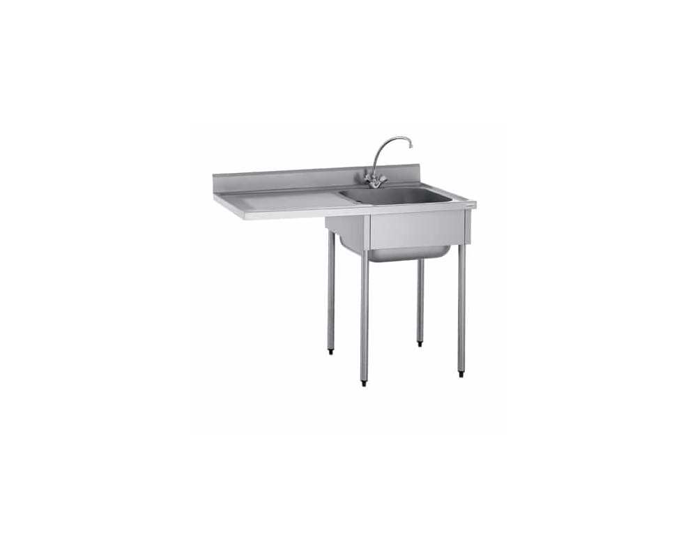 Plonge - 1 bac 500x500 mm - Sans étagère