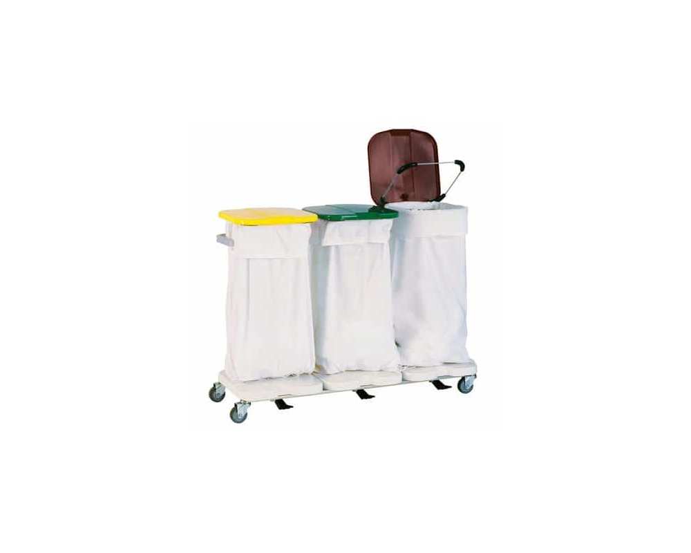 Chariots porte-sacs - Lot 10 - Sac toile blanc 120 L