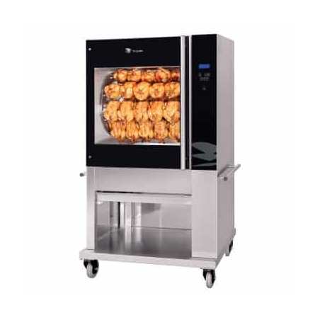 ROTISSOIRE ECO TDR GAZ 7 BALANCELLES PROGRAMMABLE - 35 VOLAILLES SANS CHASSIS