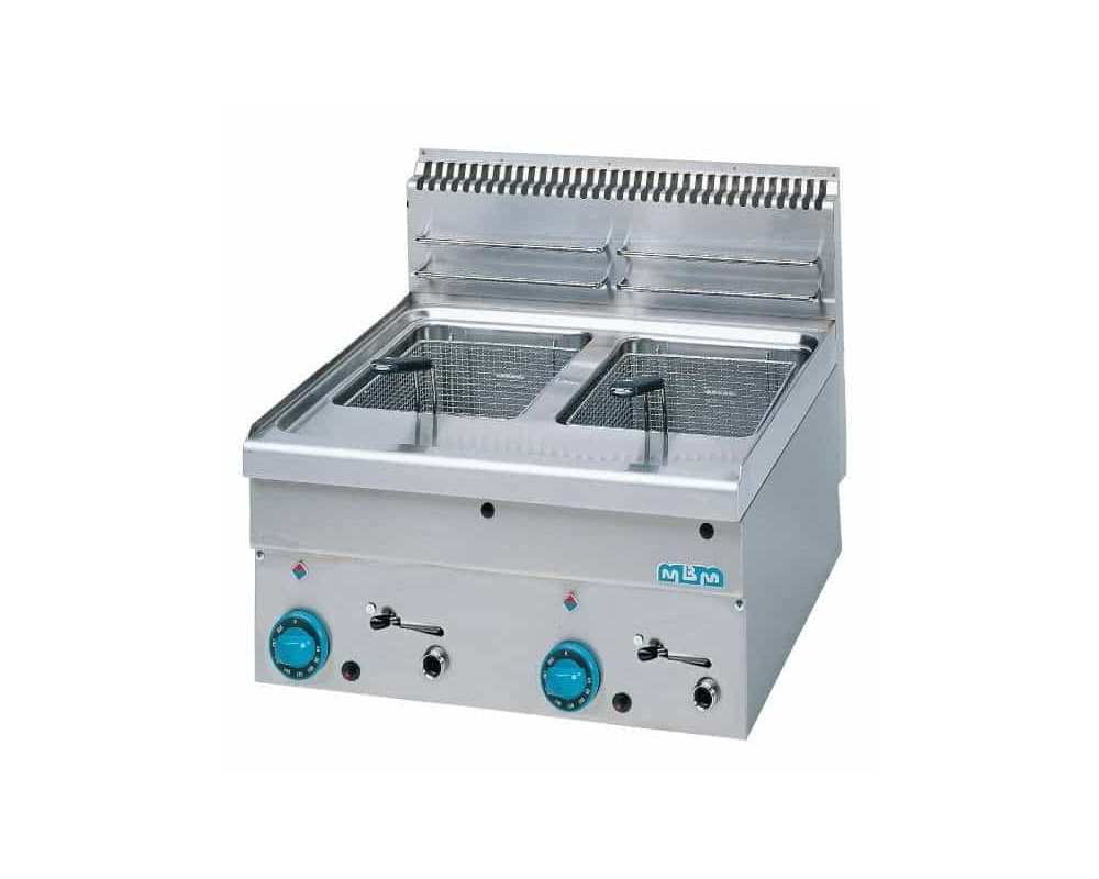 Friteuse gaz professionnelle 2x 8 litres de la marque MBM