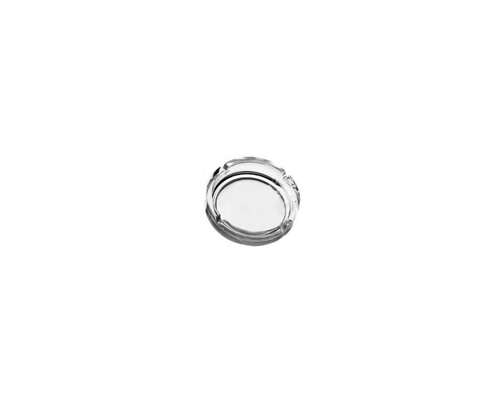 Lot de 18 Cendrier play verre transparent Ø106 Ht 3,5mm