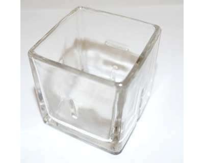 Verrine en verre forme carrée - Lot de 60 pièces/cartons
