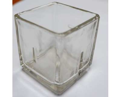 Verrine en verre forme carrée - Lot de 60 pièces/cartons