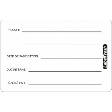 Lot de 300 étiquettes DLC LabelFresh