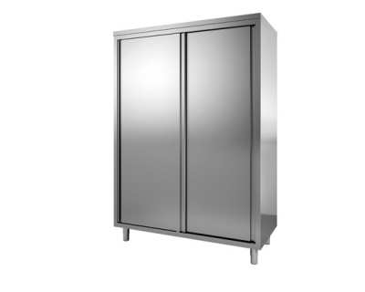 Armoire haute portes coulissantes vérins ronds 1400 x 600 x 2000