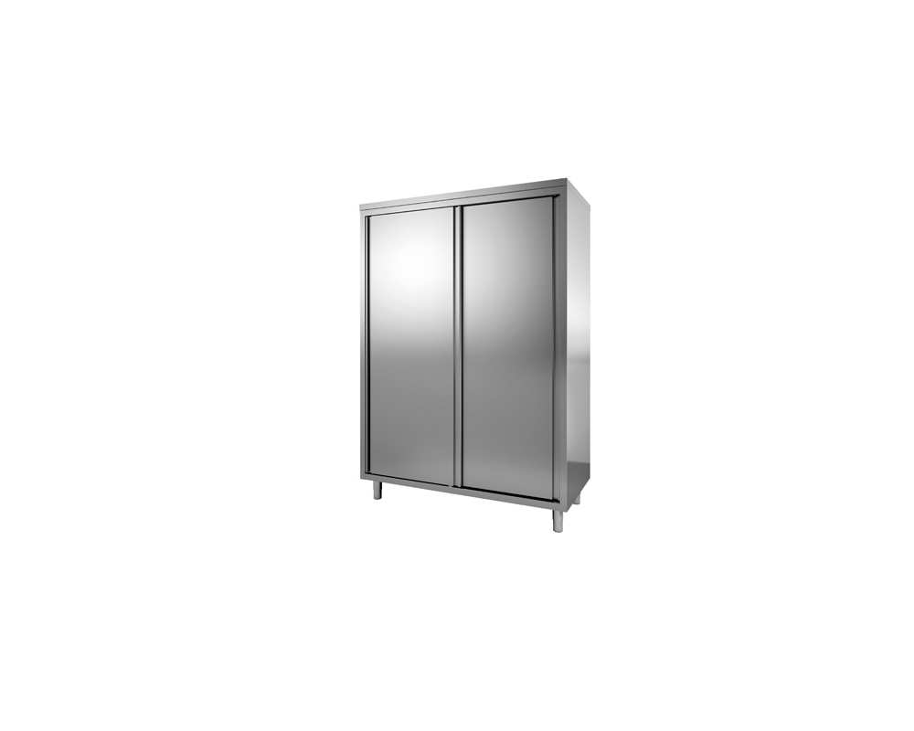 Armoire haute portes coulissantes vérins ronds 1600 x 600 x 2000