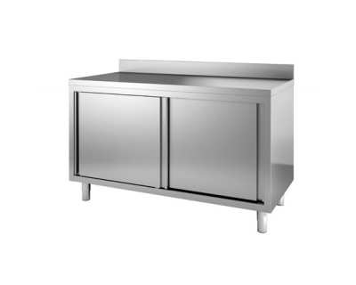 Meuble cuisine professionnel  1600x700 bas adossé portes coulissantes