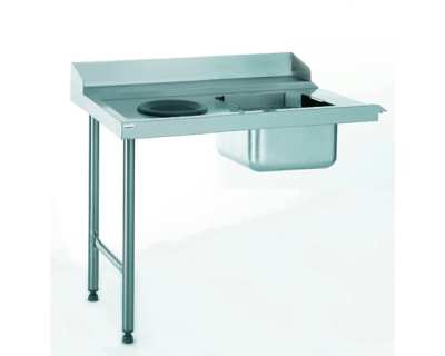 Table d'entrée à droite avec plage et dosseret avec bac+TVD 1100x760