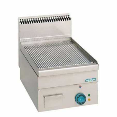 Plaque à snacker éléctrique rainurée MBM