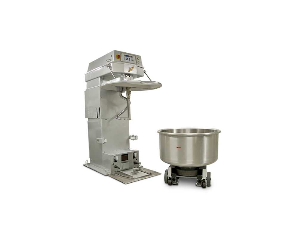 Pétrin pour pâte à pizza spirale SM cuve ampvible 60 litre 15-200kg