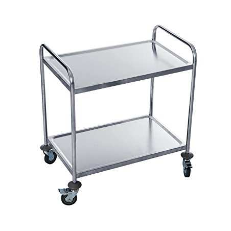 chariots inox 1000x600mm 2 plateaux