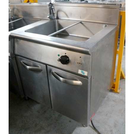 Bain marie électrique occasion GN2/1 sur meuble