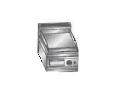 Plaque à snacker déclassé à gaz lisse 400x900 ERRE2