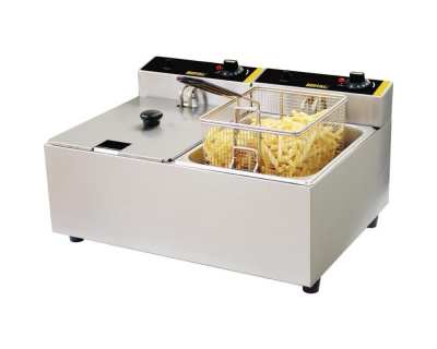 Friteuse à poser électrique 2x 5L double Buffalo