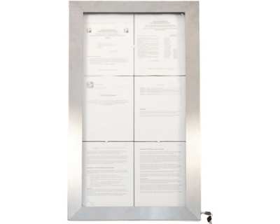 Porte menu restaurant 6 pages 990x520mm LED colore