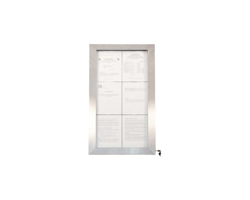 Porte menu restaurant 6 pages 990x520mm LED colore