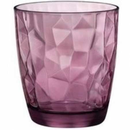 Lot de 6 verre Diamond 30cl ø8,4x9,3cm Violet