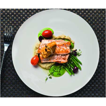 Lot de 12 Assiette plate ronde ø27cm MONALYSA