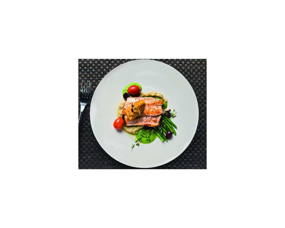 Lot de 12 Assiette plate ronde ø21cm MONALYSA