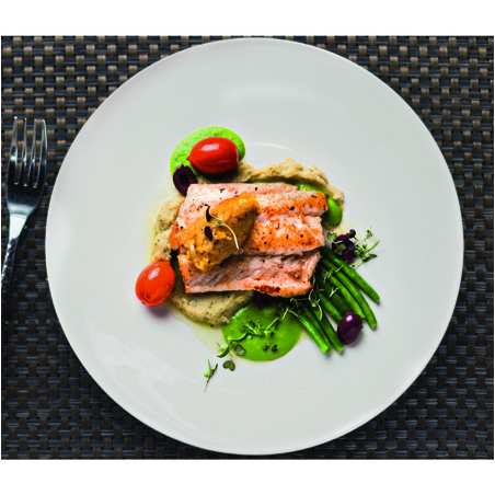 Lot de 12 Assiette plate ronde ø21cm MONALYSA