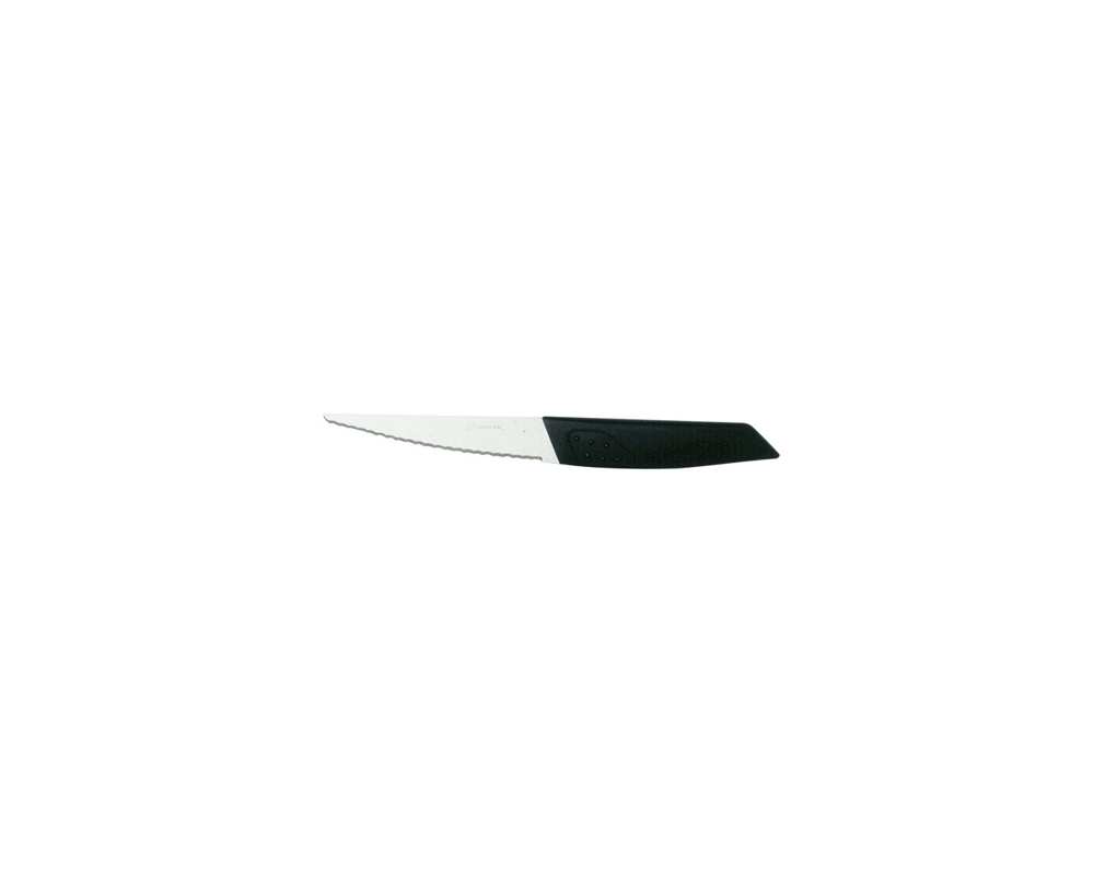 Lot de 12 couteaux lame dentelée Lg 11 cm manche polypropylène