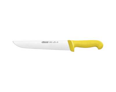 Couteau professionnel Couteau de boucher 25cm Jaune