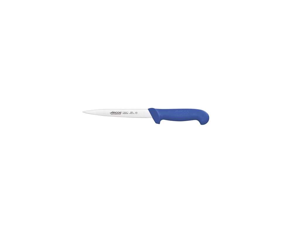Couteau professionnel Filet de sole 17cm Bleu